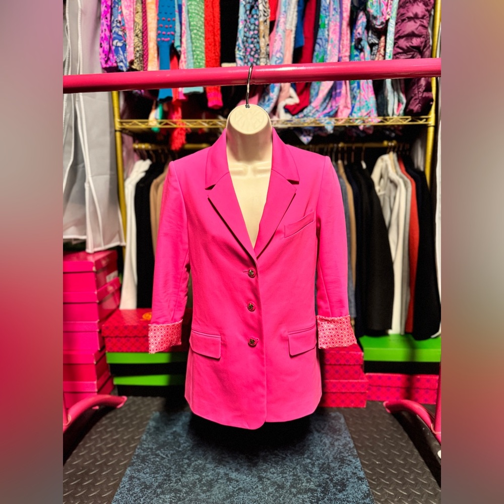 *NWT* Lilly Pulitzer Passion Fruit Pink Amryn Blazer (Size 00)